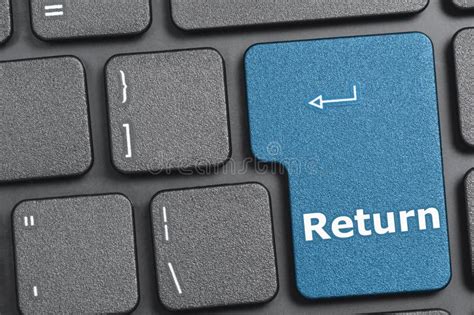 Bouton De Retour De Clavier Photo stock - Image du technologie, divers: 31977298