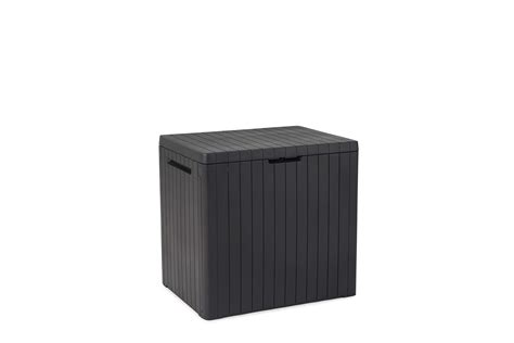 Buy Keter City 113L Outdoor Garden Storage Box Garden Furniture - Dark Grey Online at ...