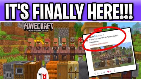 Minecraft ps4 update history - walkerlaneta