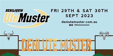 Deni Ute Muster 2023 Tickets at Deniliquin Festival Site (Deniliquin, NSW) on Fri 29 - Sat 30 ...