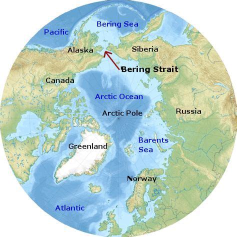 Bering Strait World Map