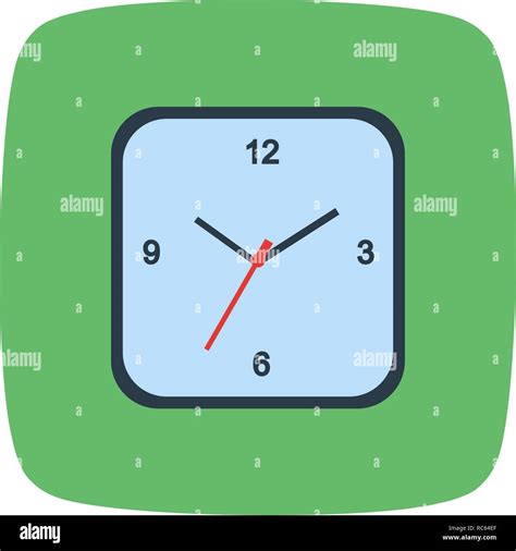 Vector Clock Icon Stock Vector Image & Art - Alamy