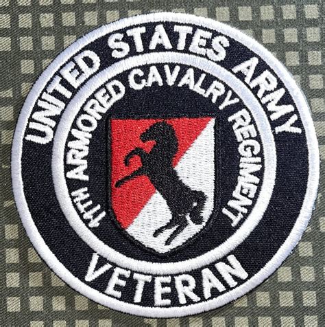 US Army 11th Armored Cavalry Regiment Veteran Patch - Decal Patch - Co