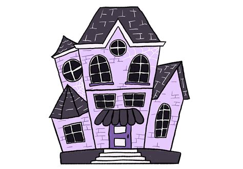 How to Draw a Haunted House | Design School