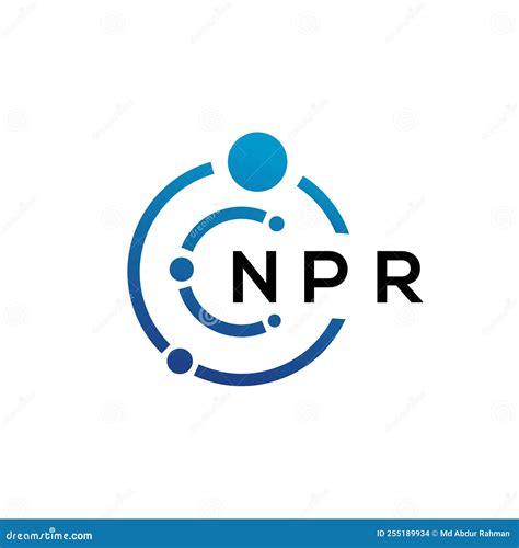 NPR Letter Technology Logo Design on White Background. NPR Creative ...