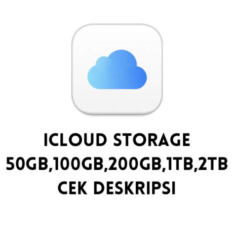 Jual ICLOUD STORAGE 1TB & 2TB MURAH | Shopee Indonesia