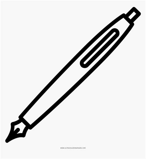 Pen Coloring Page - Weapon, HD Png Download , Transparent Png Image ...