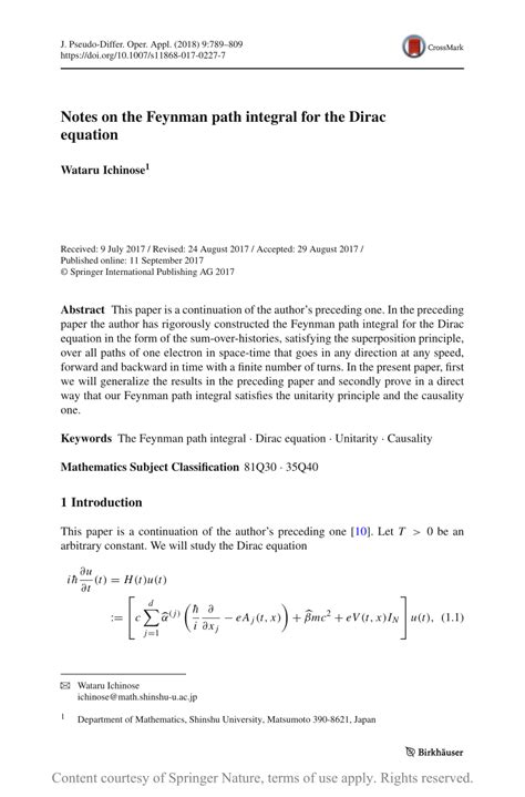 Notes on the Feynman path integral for the Dirac equation