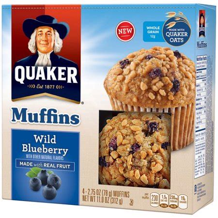 Quaker Wild Blueberry Muffins 4 Ct 11oz - Walmart.com