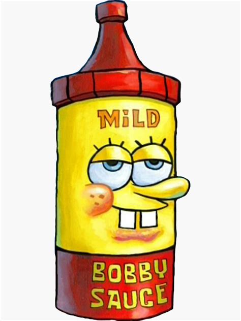 "Mild Bobby Sauce" Sticker by dalmemes | Redbubble