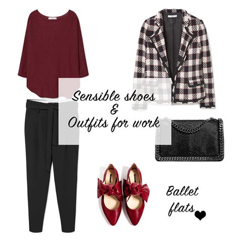 Sensible shoes & outfits for work | The petite Cat