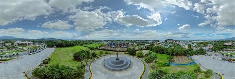 Aerial View of Jose Rizal's 22-ft. Statue and the Ongoing Construction of Jose Rizal Coliseum at ...