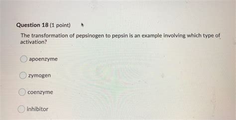 Solved Question 18 (1 point) The transformation of | Chegg.com