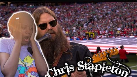 THIS WAS CRAZY Chris Stapleton National Anthem Super Bowl Performance ...