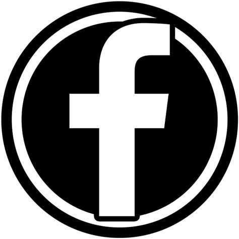 Download B&w Facebook Icon - Facebook Icon Png File - HD Transparent ...