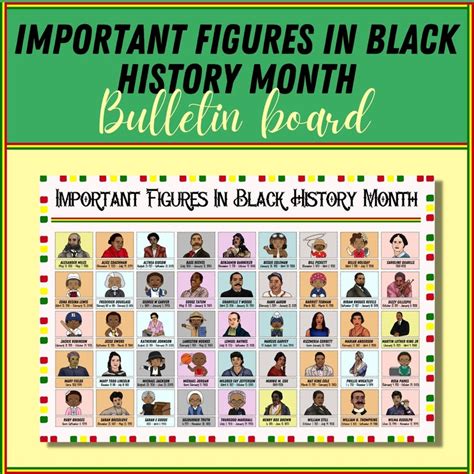 Important Figures in Black History Month Poster Word Search Matching ...