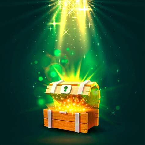 Open Treasure Chest with Gold