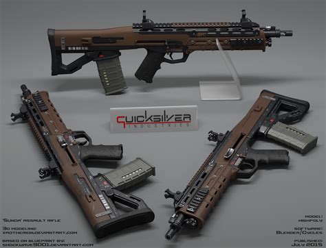 'Sunda' Assault Rifle - Original Version by xaotherion on DeviantArt