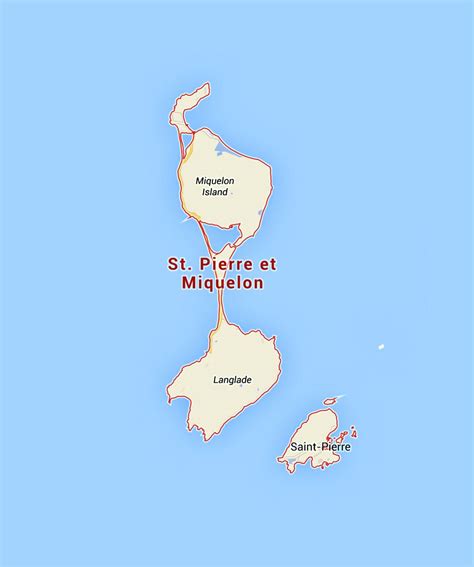 Detailed map of Saint Pierre and Miquelon | Saint Pierre and Miquelon ...