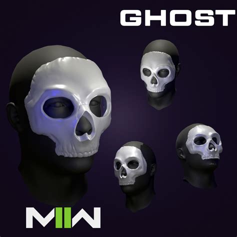 STL file GHOST MASK CODMW2. SIMON RILEY 👻・3D printable model to download・Cults