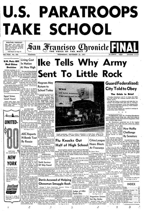 Chronicle Covers: When the Little Rock Nine changed history