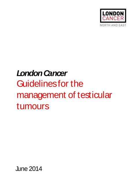 (PDF) London Cancer Guidelines for the management of testicular ...