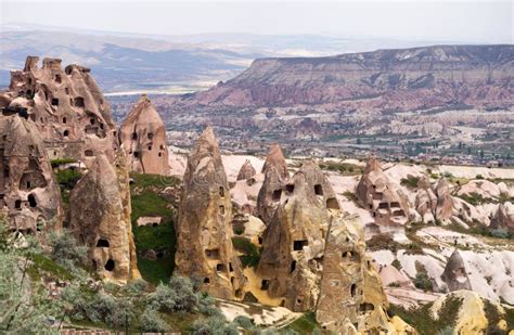 Cave Dwellings In Cappadocia, Turkey Stock Photo - Image of cavern ...