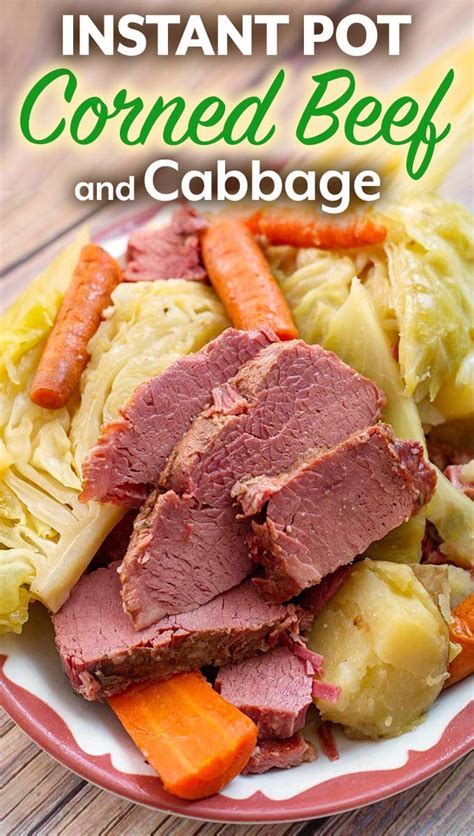 Instant Pot Corned Beef Cabbage is absolutely delicious. Make this ...