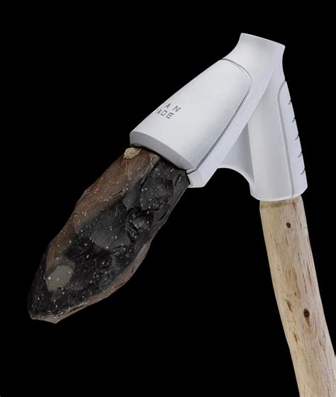 man-made contemporary prehistoric hand-axes by ami drach and dov ganchrow