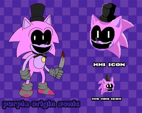 FNaS fan made character:Purple origin sonic pose | Team Cyantix ...