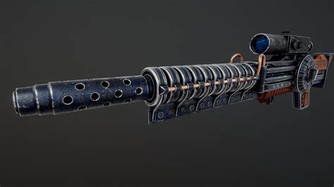 Gauss Rifle From Fallout - 3D model by Fesss [b6d4e11] - Sketchfab