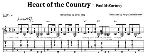 Paul McCartney - Heart of the Country Guitar Lesson, Tab & Chords | JGB