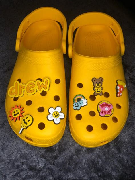 Justin Bieber X Crocs Drew House Collab Yellow Shoe Multiple Sizes ...