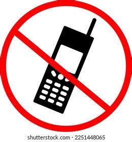 No Cell Phone Sign Vector Illustration Stock Vector (Royalty Free ...