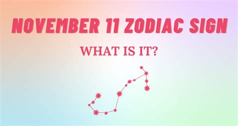 November 11 Zodiac Sign Explained | So Syncd