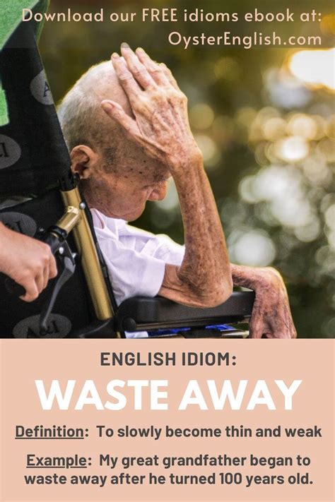 Idiom: Waste away (meaning & examples)