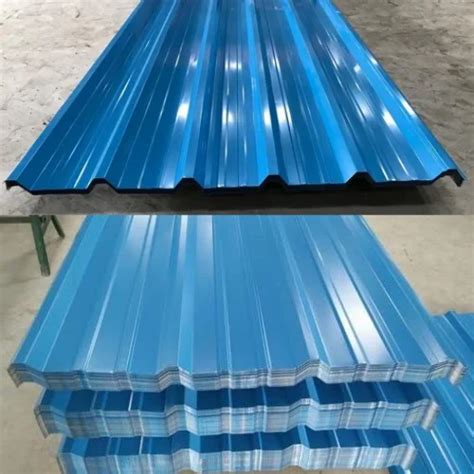 AMNS Blue Color Coated Roofing Sheet, Thickness Of Sheet: 040 to 0.80mm at Rs 75/kg in Vadodara