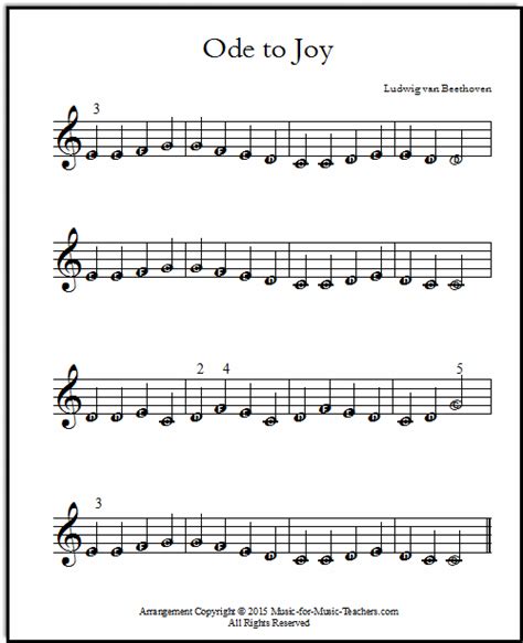 Ode to Joy, now with an arrangement offering a challenging set of left hand chords… | Piano ...