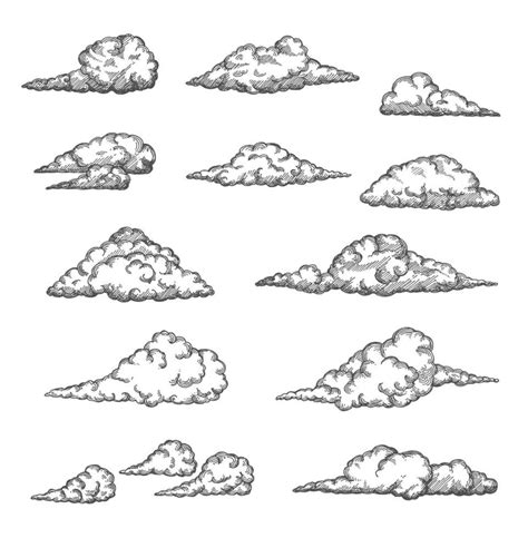 Cloud and Cloudiness Vintage Sketch