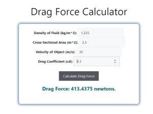 Drag Force Calculator - Savvy Calculator