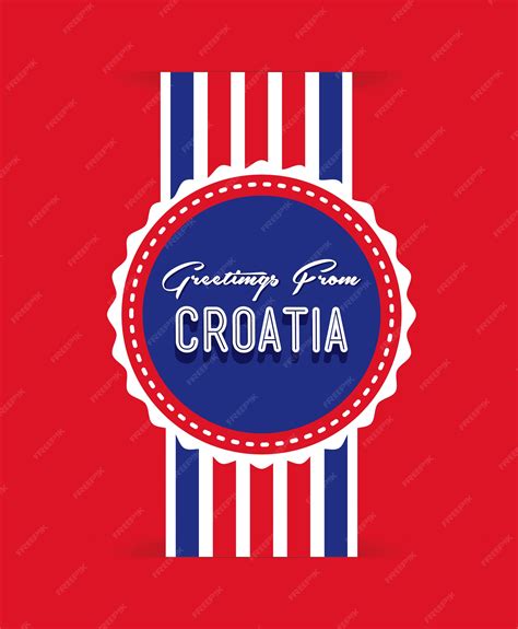 Premium Vector | Croatia design over white background vector illustration