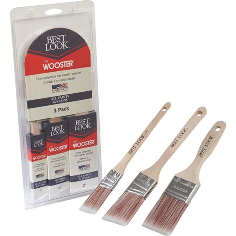 Wooster Brush D4025 Best Look By Wooster 3-Piece Paint Brush Set ...