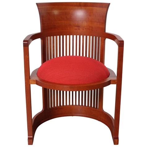 Frank Lloyd Wright Barrel Chair from Cassina at 1stDibs