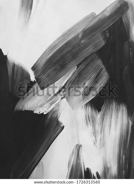 Monochrome White Black Acrylic Abstraction Beautiful Stock Illustration ...