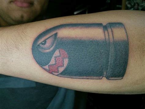 Bullet Bill tattoo School Tattoo, Bills, Tatting, Fish Tattoos, Tattoo ...