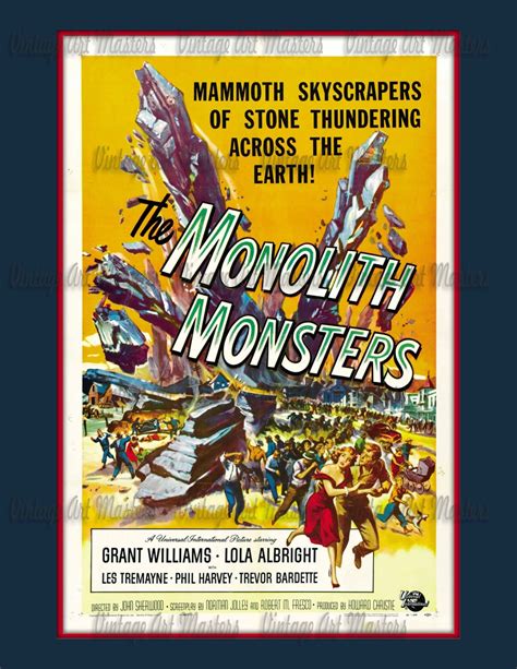 Vintage Science Fiction Horror Movie Posters Retro Sci Fi Monster ...