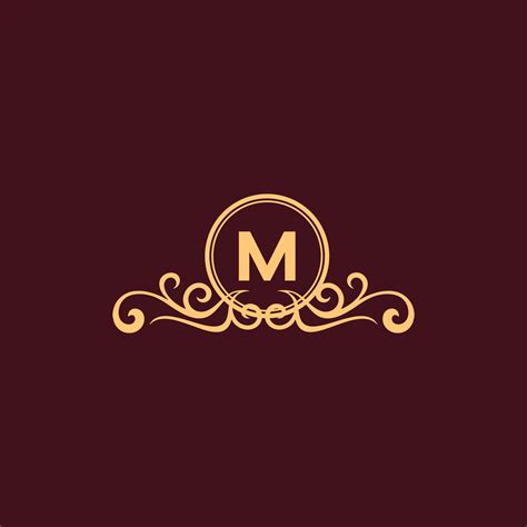 LETTER M ORNAMENT LUXURY MONOGRAM LOGO 12944901 Vector Art at Vecteezy