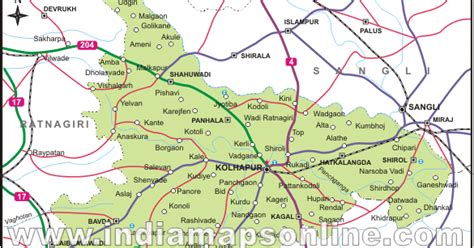 chinchwa.blogspot.in: kolhapur district map