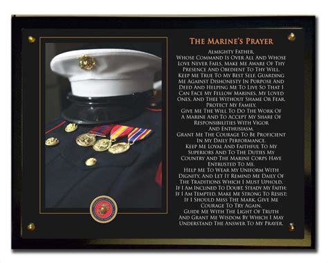 The Marine's Prayer Plaque | Etsy