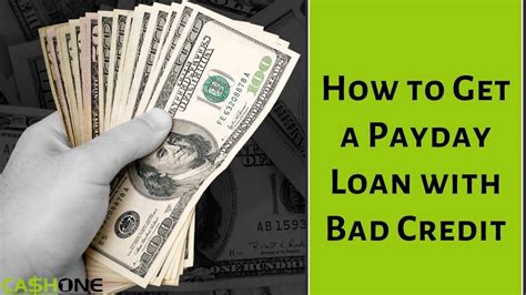 How to Get a Payday Loan with Bad Credit | Payday loans, Loans for bad credit, Bad credit payday ...